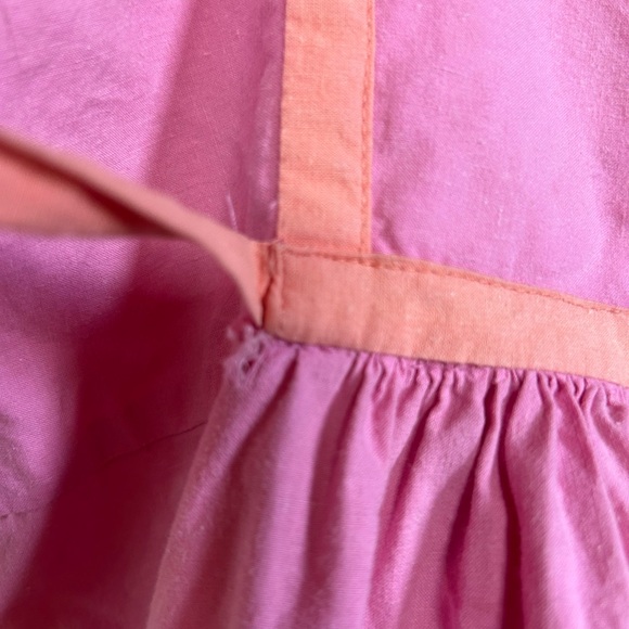 Vintage 80's Boho Southwest Indian Cotton Pink Patchwork Dress Size M - Picture 6 of 16